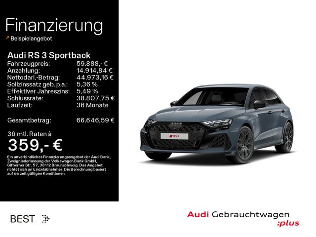 AUDI RS 3 Sportback Assist, Matrix, Abgas, Kamera