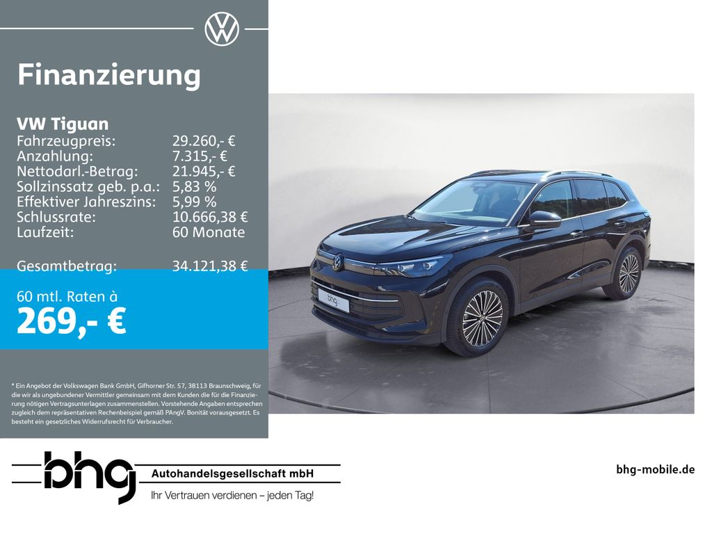 Tiguan Life 1,5 eTSI OPF DSG 360°Kamera* AHK* AC