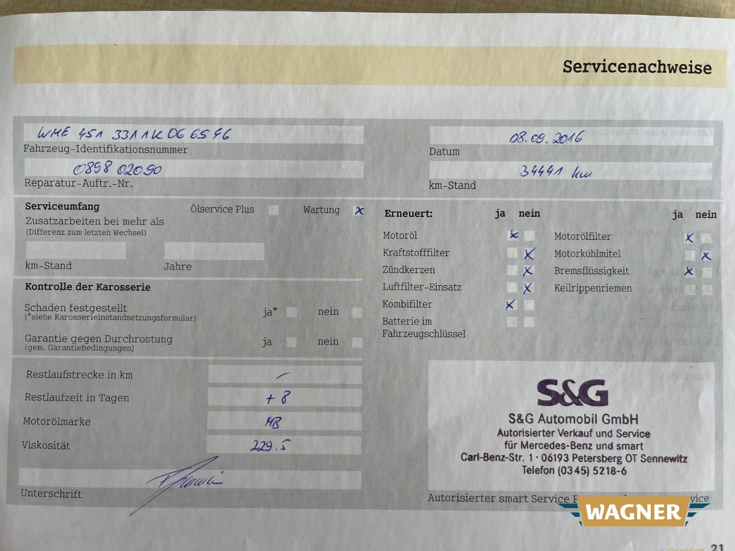 Fahrzeugabbildung Smart fortwo Passion  Klimaanlage TÜV 06/2027