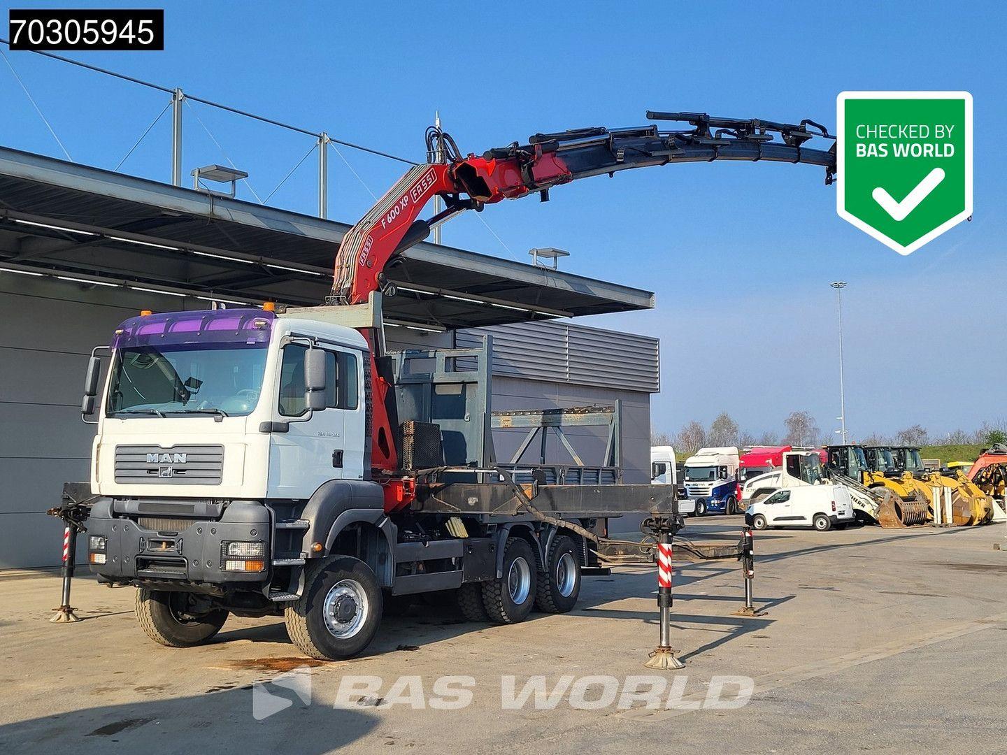 MAN TGA 33.350 TGA 6X6 Fassi F600 Crane Kran + Fly-J