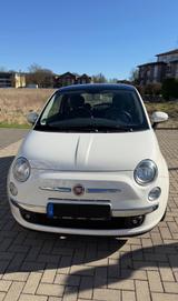Fiat 500 Lounge 1.2 Benzin, weiß, gepflegt - Fiat 500: Weis