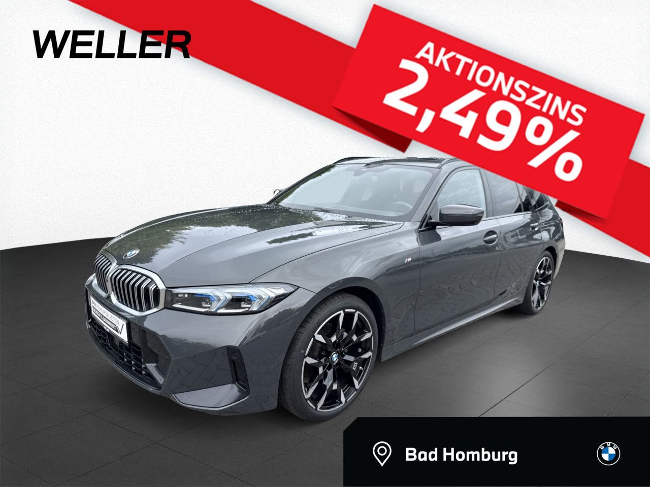 BMW 320d T M SPORT AdLED DA St+Go Pano AHK Leas459.-