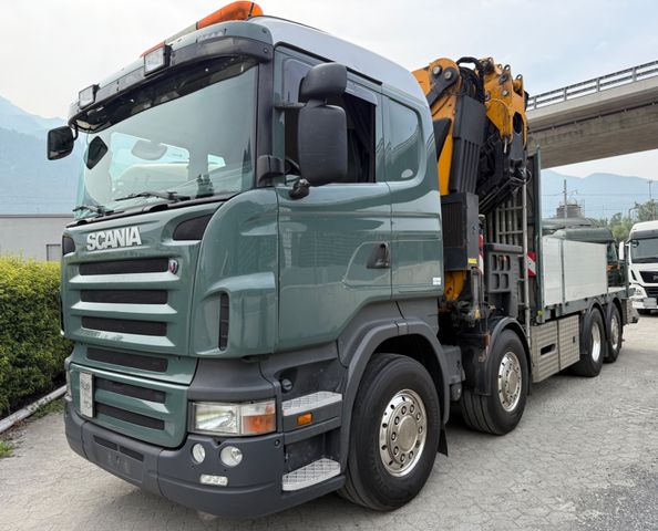 Scania R500 V8 8x2, E5, Effer 585 6S + Flyjib + winch