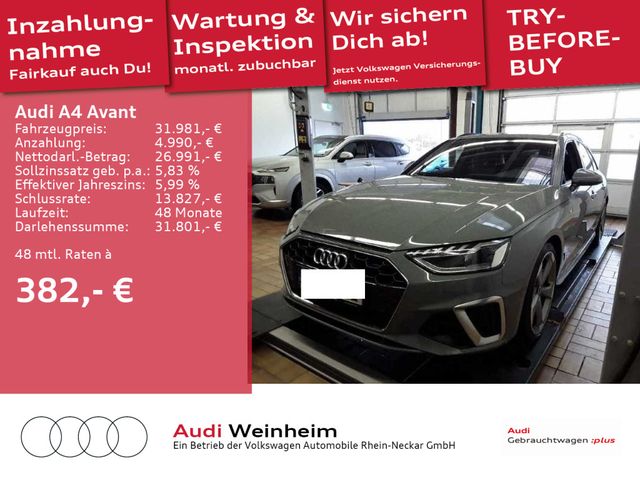 Audi A4 Avant 40 TDI S line B&O Navi VC Kamera LED uv