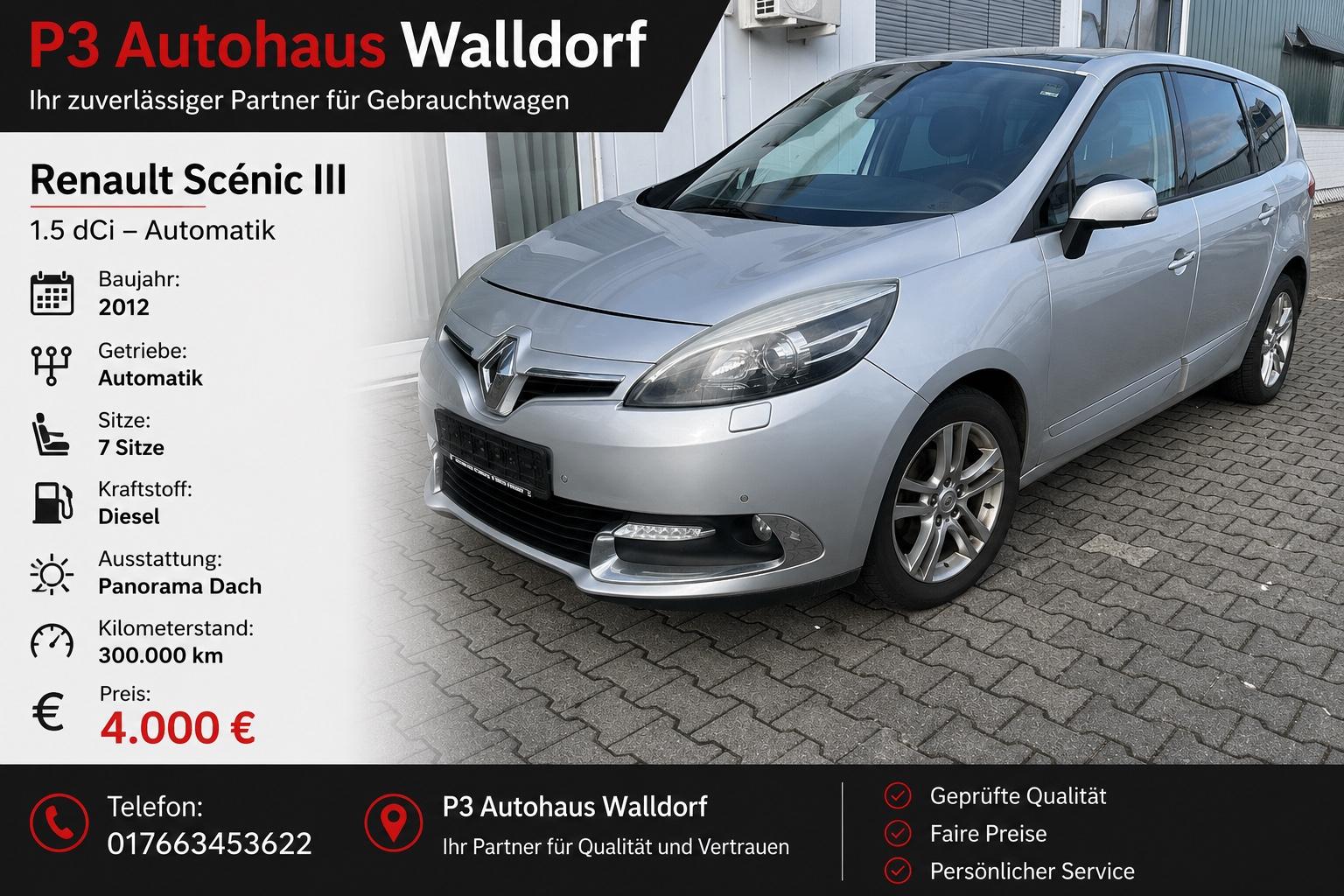 Renault Scenic III Grand Luxe 7 Sitzer Automatik