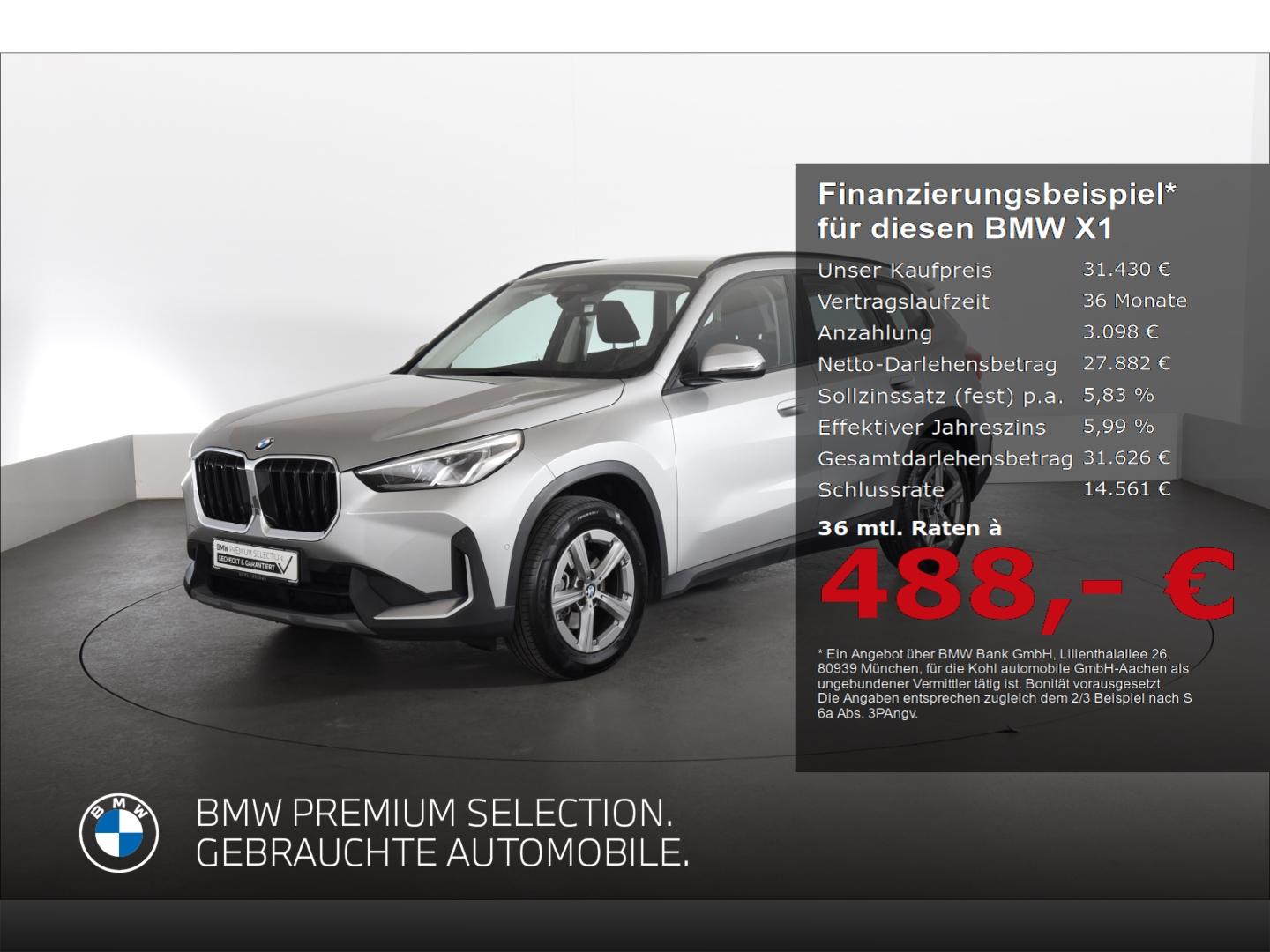 BMW X1 sDrive18i Navigation Rückfahrkamera Klimaauto