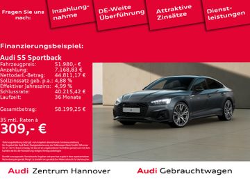 Audi Leasingangebot: Audi S5 Sportback 55 TDI quattro Matrix Pano Kamera N