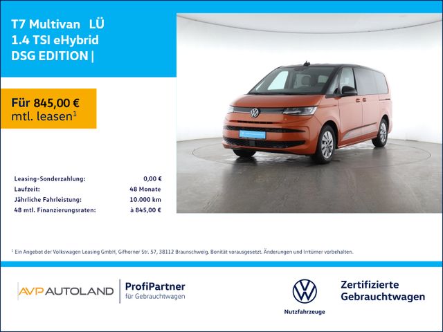 Volkswagen T7 Multivan  LÜ 1.4 TSI eHybrid DSG EDITION | ST