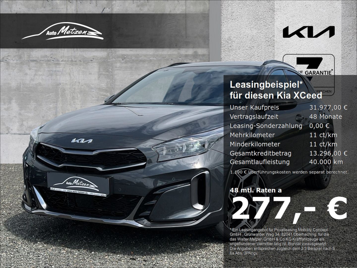 Kia XCeed 1.6 T-GDI GT-Line MY26 180PS Navi Leder Ap