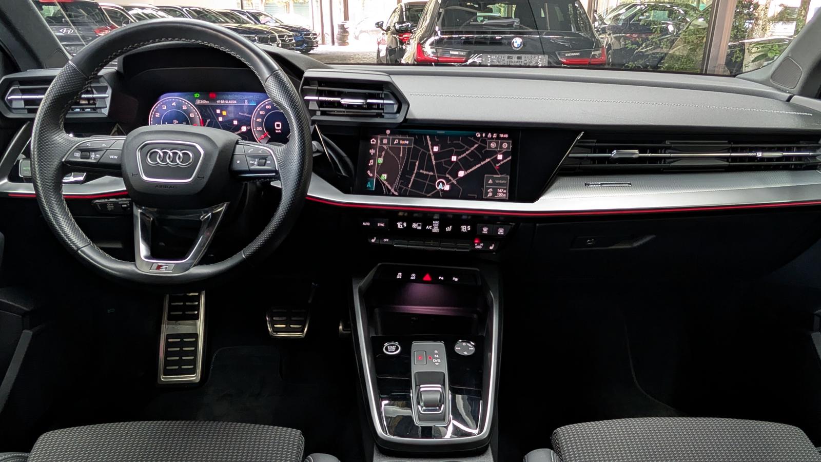 Audi A3 Sportback 30 TFSI S-Line StHz ACC AMBI LEDER, миниатюра 19