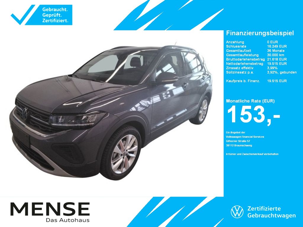 Volkswagen T-Cross 1.0 TSI Life CarPlay ACC LED Navi KlimaA