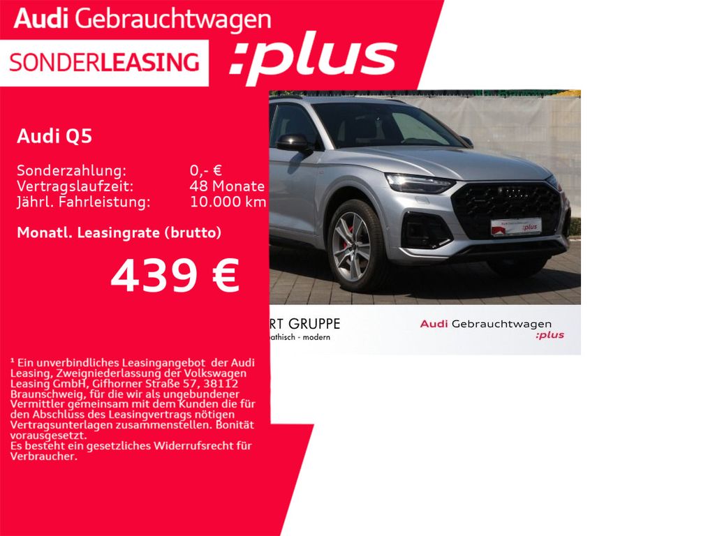 Audi Q5 S line 55 TFSI e quattro *0,5%*AHK*ACC*360°