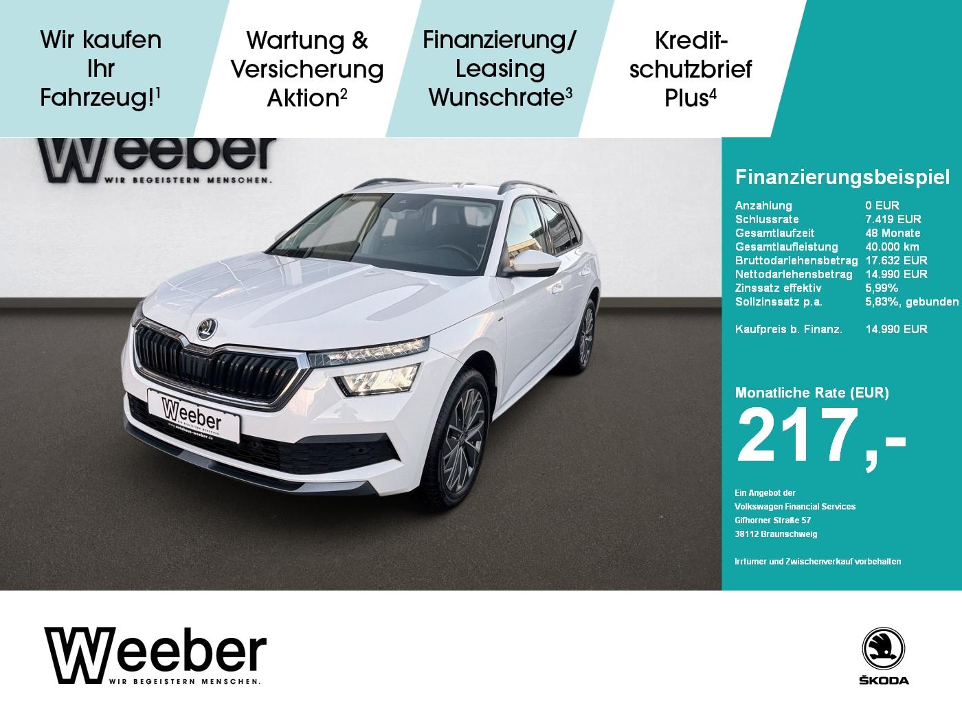 Skoda Kamiq Clever *NAVI*LED*APP CONNECT*PDC*SITZHZG*