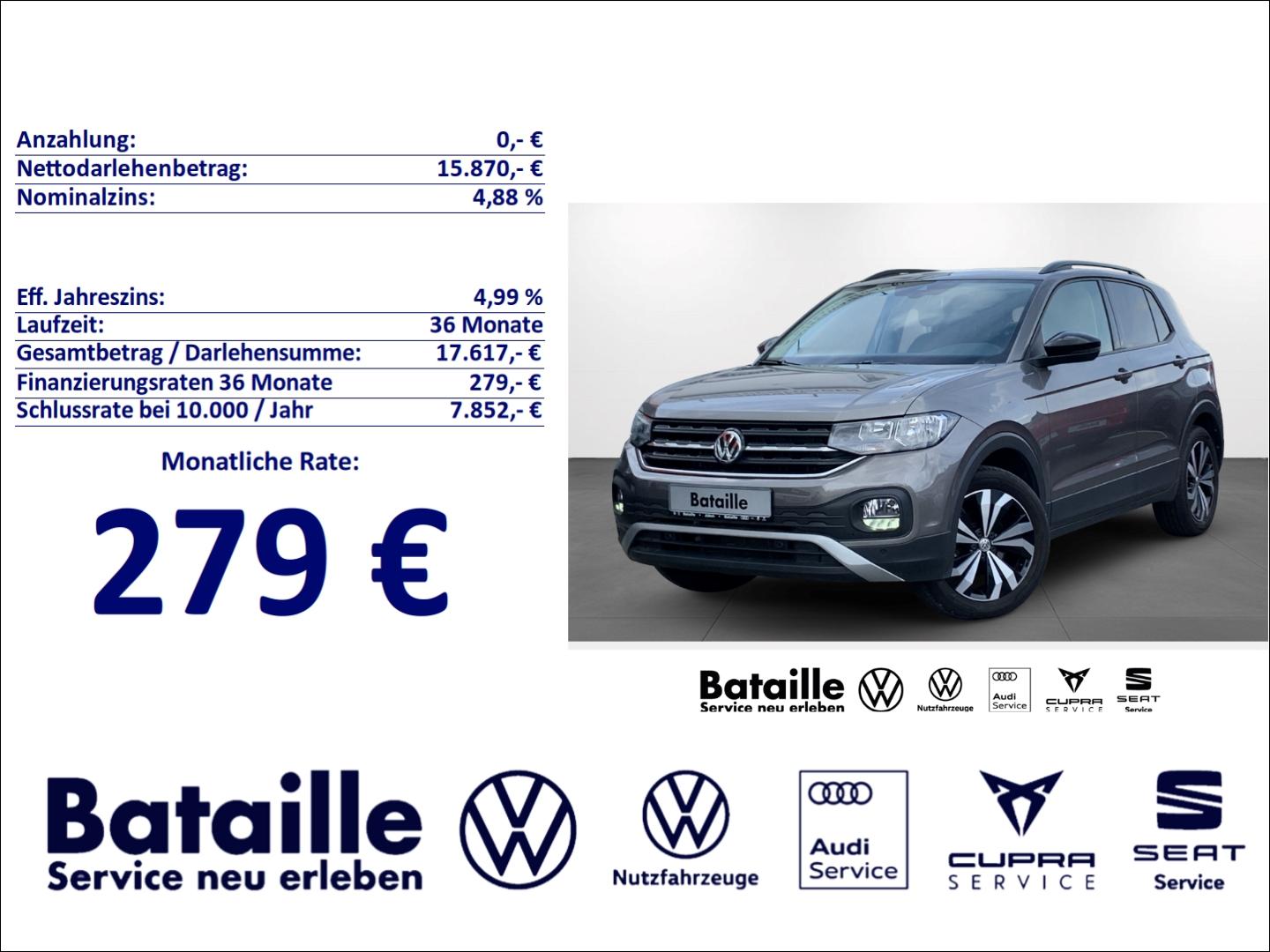 Volkswagen T-Cross 1.0 TSI Navi SHZ ACC Kamera