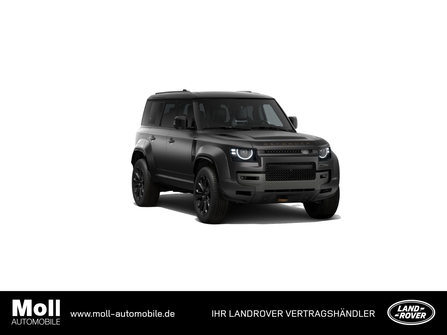 Land Rover Defender OCTA P635 AHK Matt HUD Pano 22 Zoll