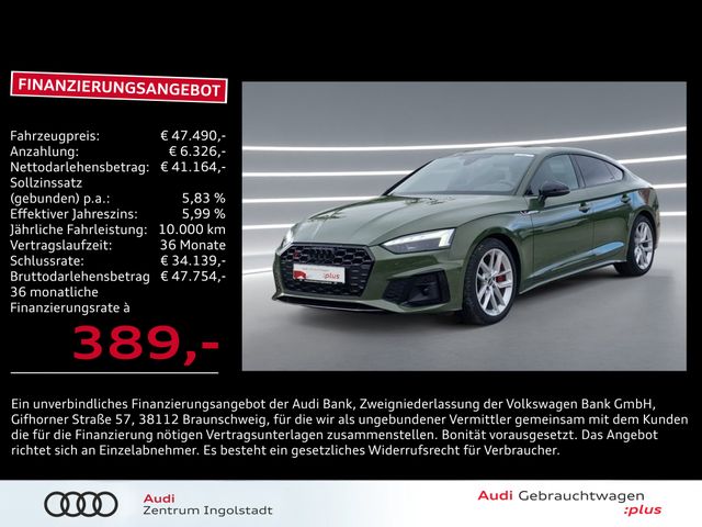 Audi S5 Sportback TDI qu AHK ACC HuD S-Sitze MATRIX