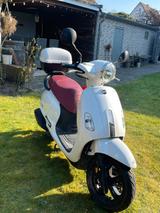 SYM Fiddle diamondwhite / red seat - SYM ROLLER FIDDLE