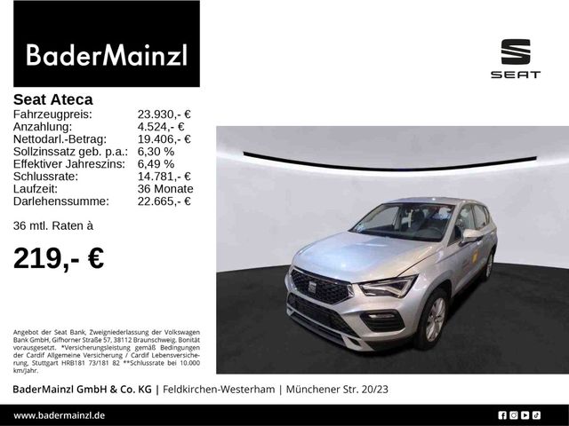 Seat Ateca 1.5 TSI Style AHK Navi SHZ LED Virtual