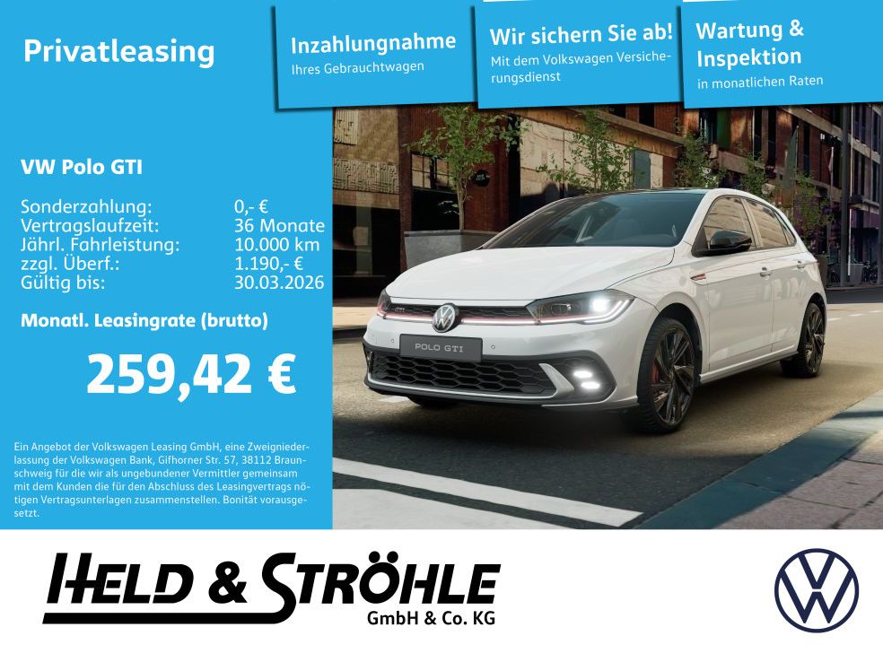 Polo GTI 2.0 TSI DSG WKR RFK BLK ACC