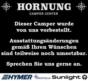 HYMER  ERIBA  HYMERCAR Eriba Car 602 Winter+Chassis Paket Schlafdach