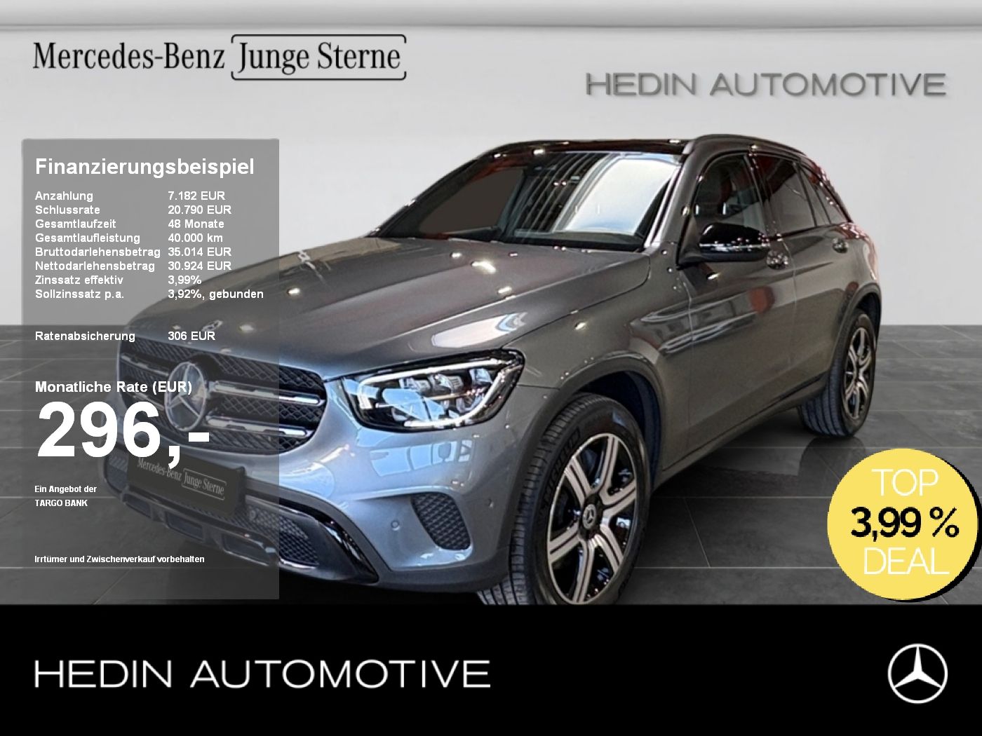 Mercedes-Benz GLC 300 de 4M LED|PANO|DISTR|NIGHT|KAM|CARPLAY