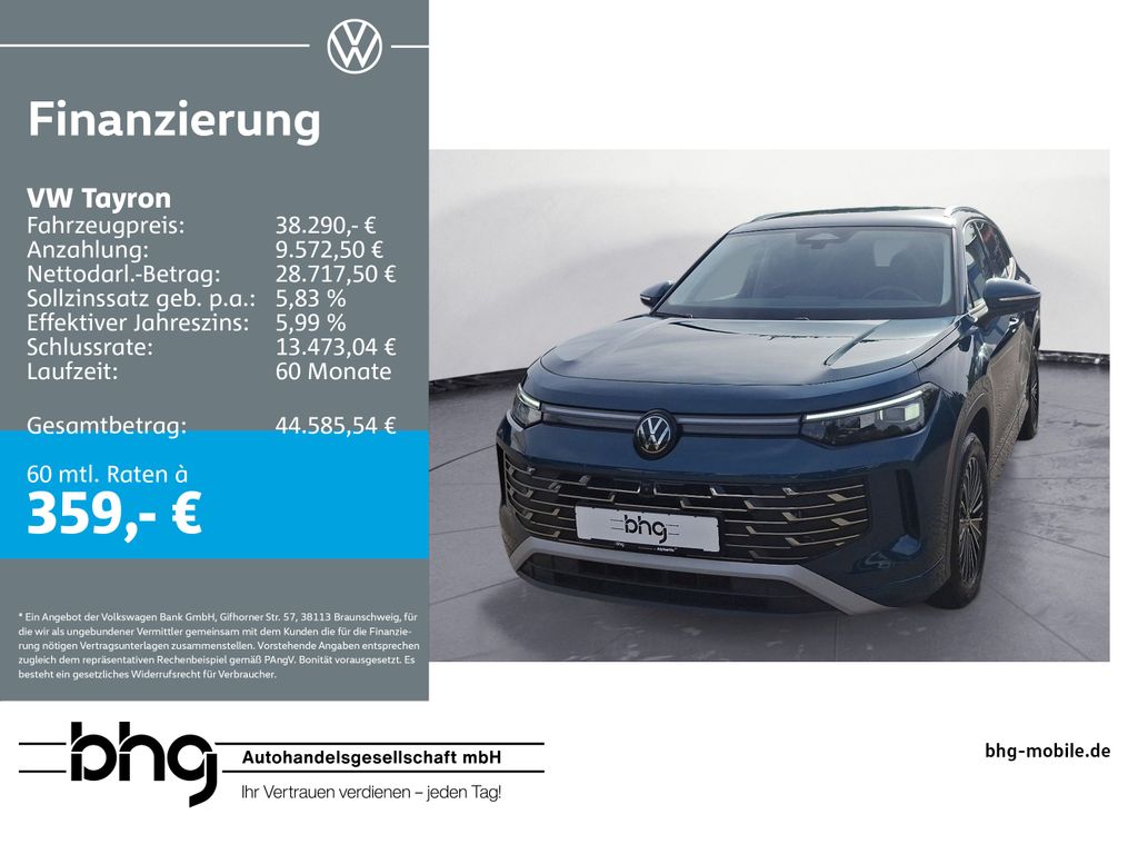 Abbildung Leasingangebot Volkswagen Tayron 1.5 eHybrid DSG ELEGANCE