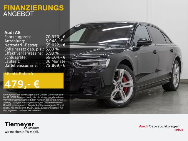 Audi A8 Lang 60 TFSIe Q S LINE PANO 4xMASSAGE RSR ASS