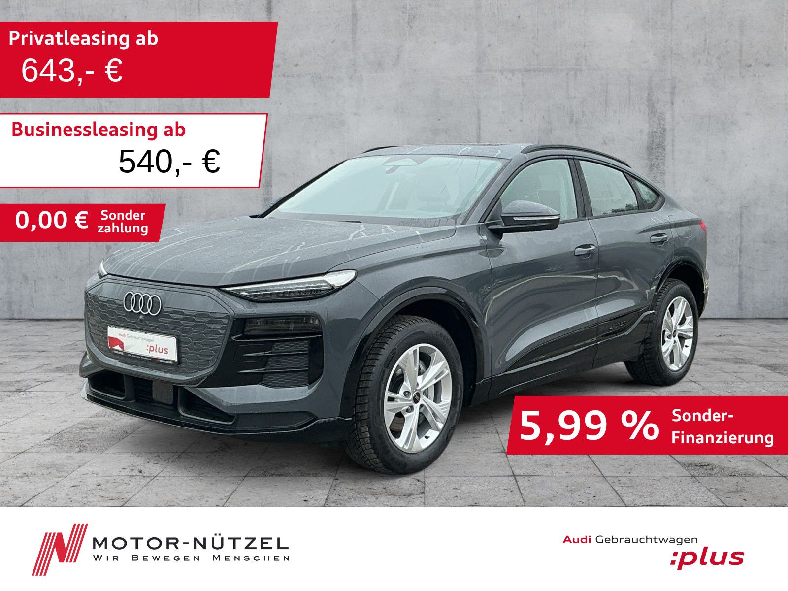 AUDI Q6 Sportback e-tron MATRIX+NAVI+ACC+AHK+PANO+19"