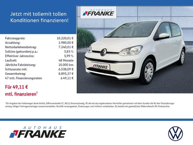 Volkswagen up! 1.0, 4 Türen, Kamera