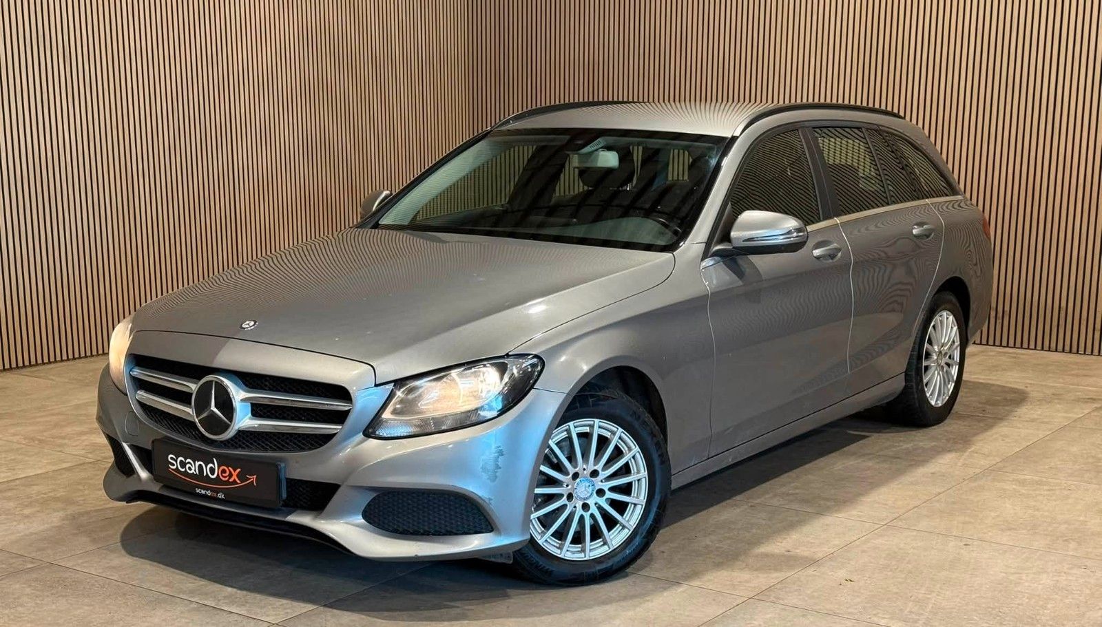 Mercedes C 220 2015, 2.1D dīzelis, Automāts, Universāls, Sudrabs — Latvijā