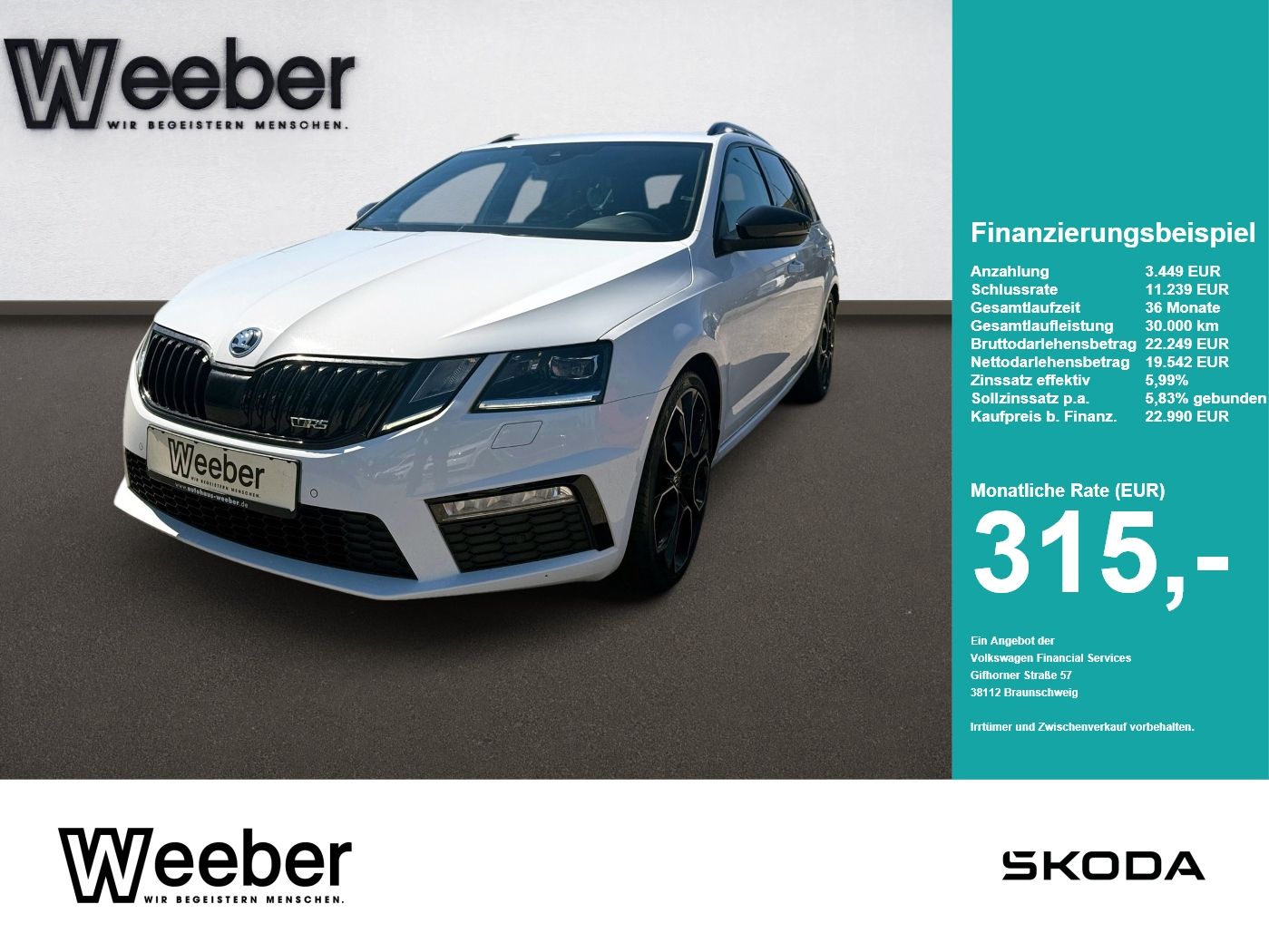Skoda Octavia Combi RS 60 *ACC*AHK*CANTON*DCC*LED*KAME