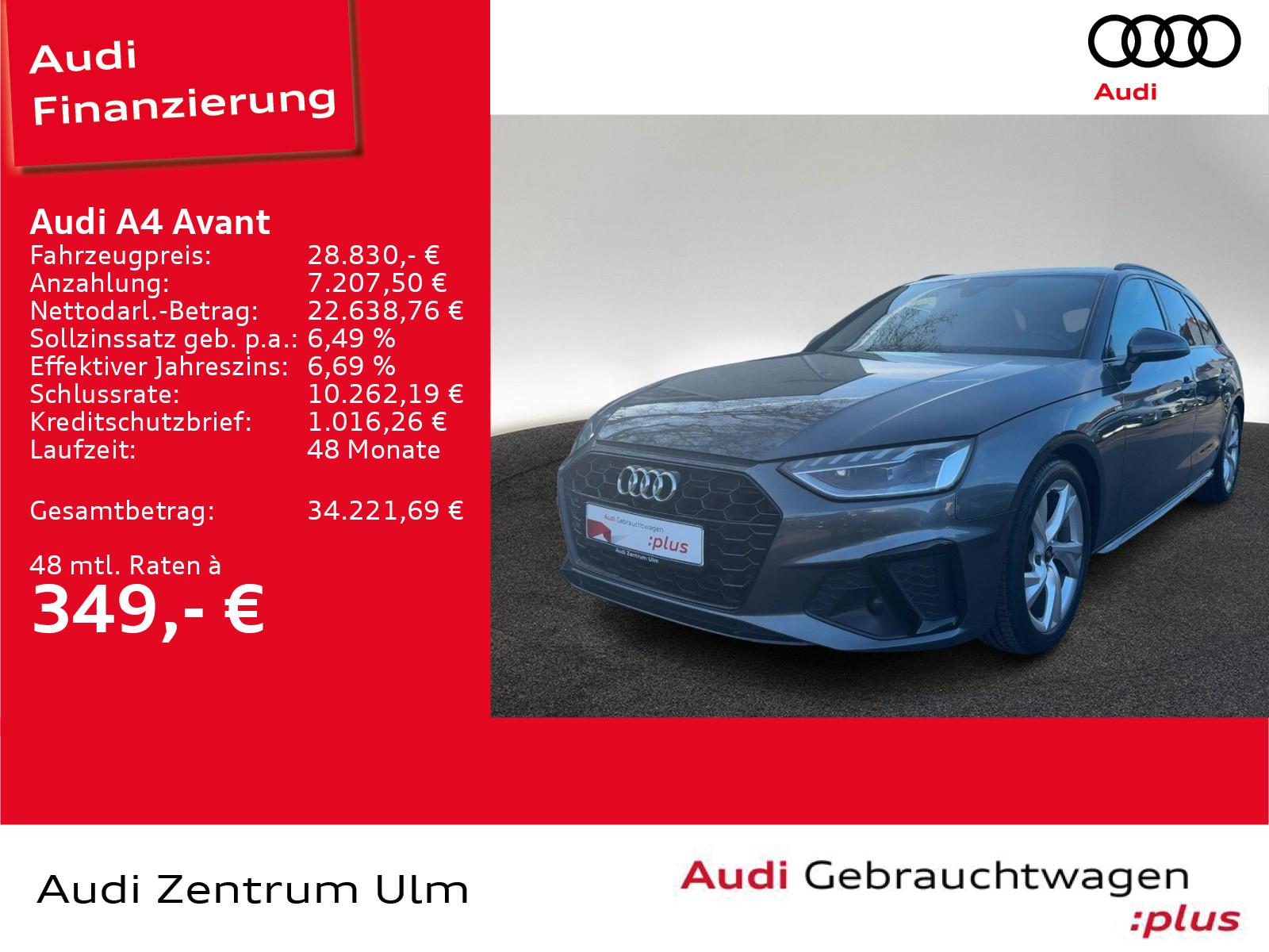 Audi A4 Avant S-Line 35 Black TDI LED NAVI+ PDC SHZ