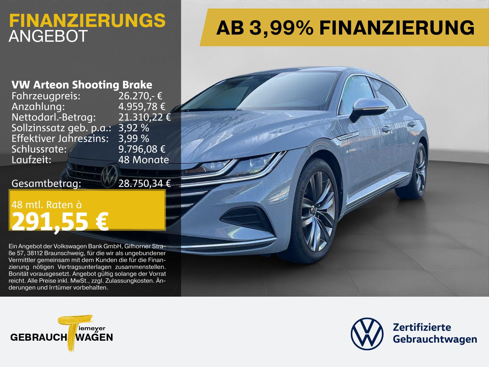 Volkswagen Arteon Shooting Brake 2.0 TSI DSG ELEGANCE AHK