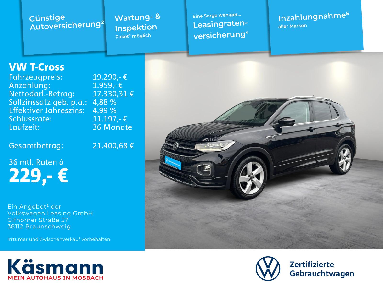 Volkswagen T-Cross Style 1.0TSI DSG R-LINE LED KAM NAV SHZ