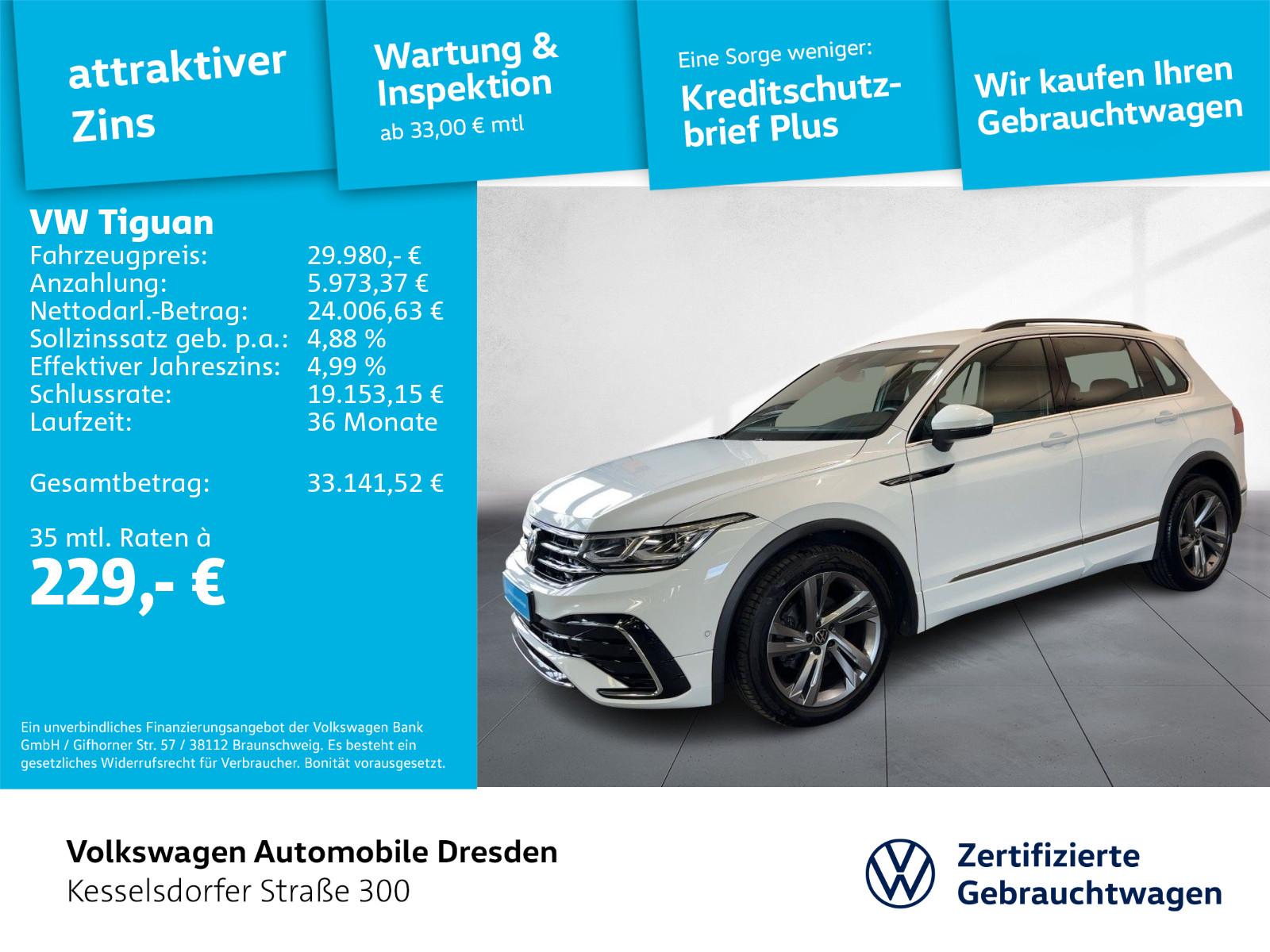 Volkswagen Tiguan 2.0 TDI DSG R-Line AHZV LED Navi