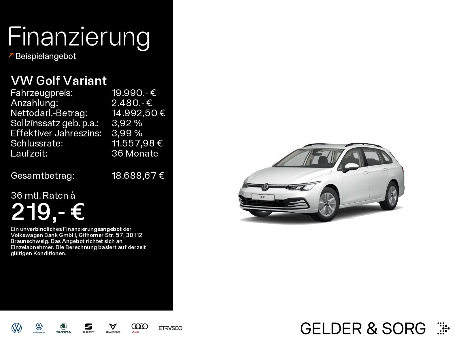 Volkswagen Golf Variant 2.0 TDI Life LED*Navi*ACC*AHK*Digit