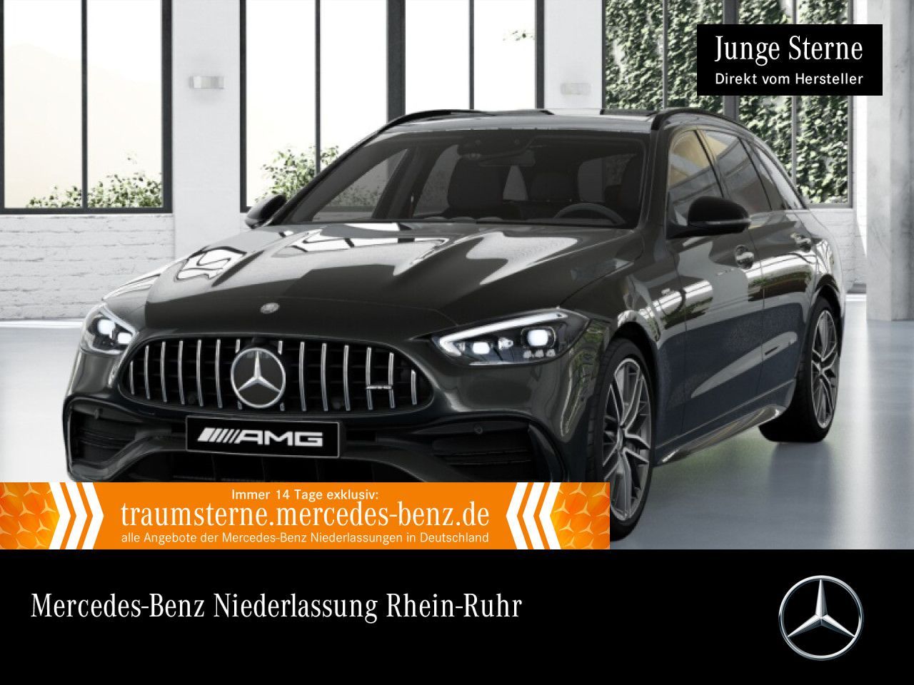 MERCEDES-BENZ C 43 4M T AMG FahrAss+/Pano/"19/HuD/AHK/perSound