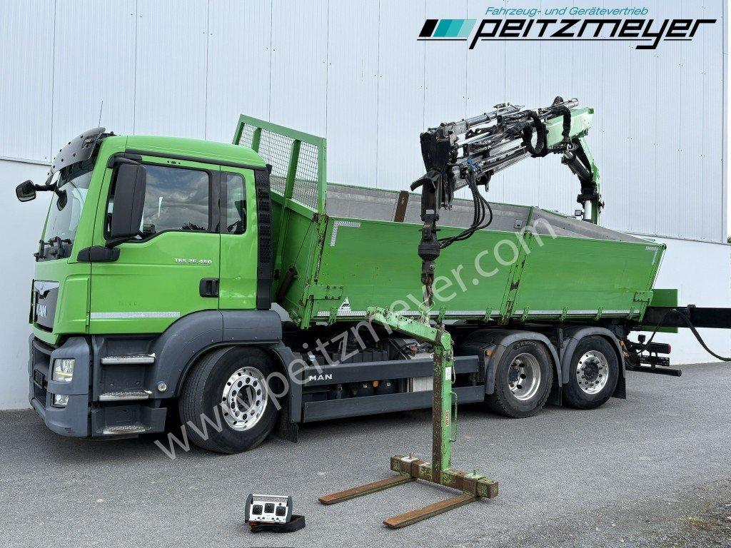 MAN TGS 26.460 FL 6x2 Kipper+Kran+Funk Lenkachse, 2-