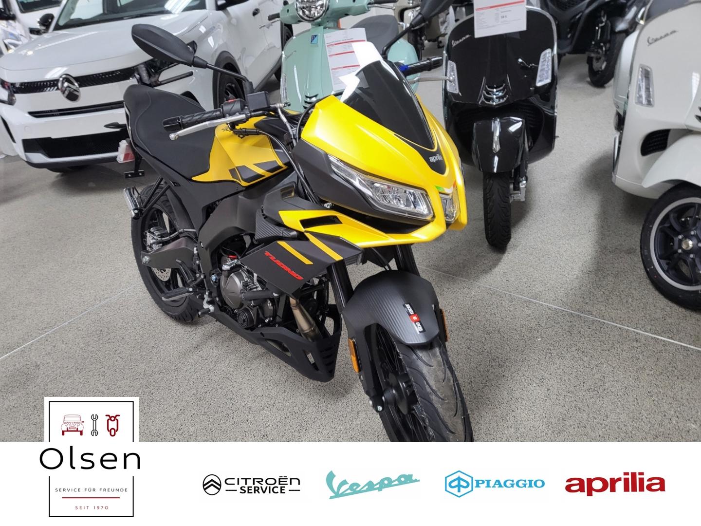 Aprilia Tuono 125 E5+ Viper Yellow & Mamba Grey