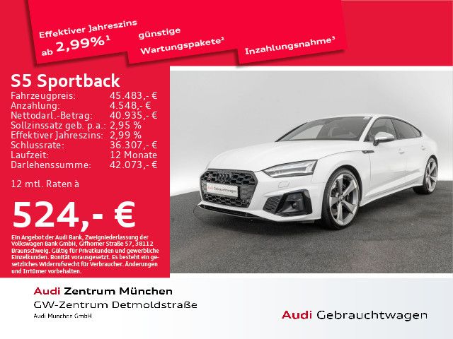 Audi S5 Sportback TDI tiptr. B&O/Matrix/Virtual+/Navi