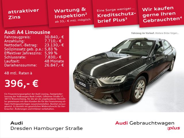 Audi A4 Limousine 35 TFSI S line Matrix Standhz. AHZV