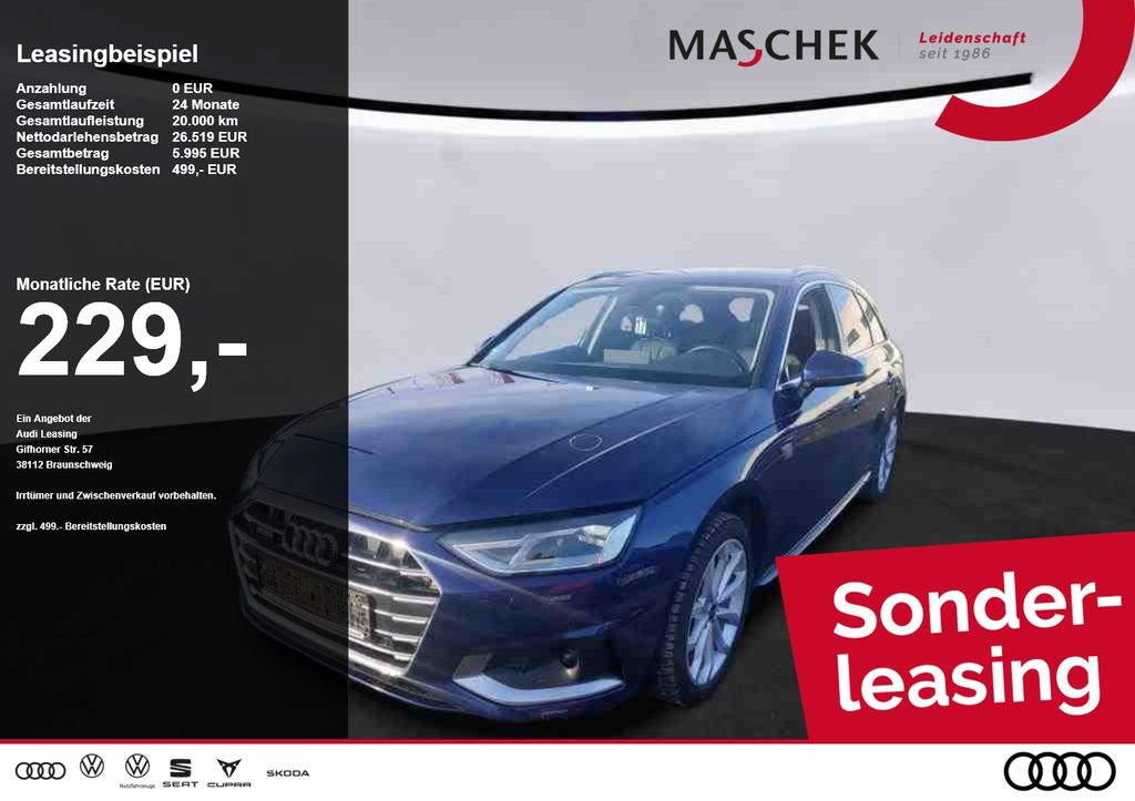 Audi A4 Avant *Sonderleasing* 40 TDI quat Navi ACC Re