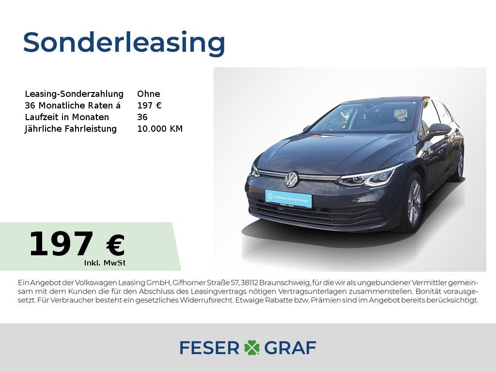 Volkswagen Golf VIII 1.5 TSI Life ACC Navi LED Plus App Con