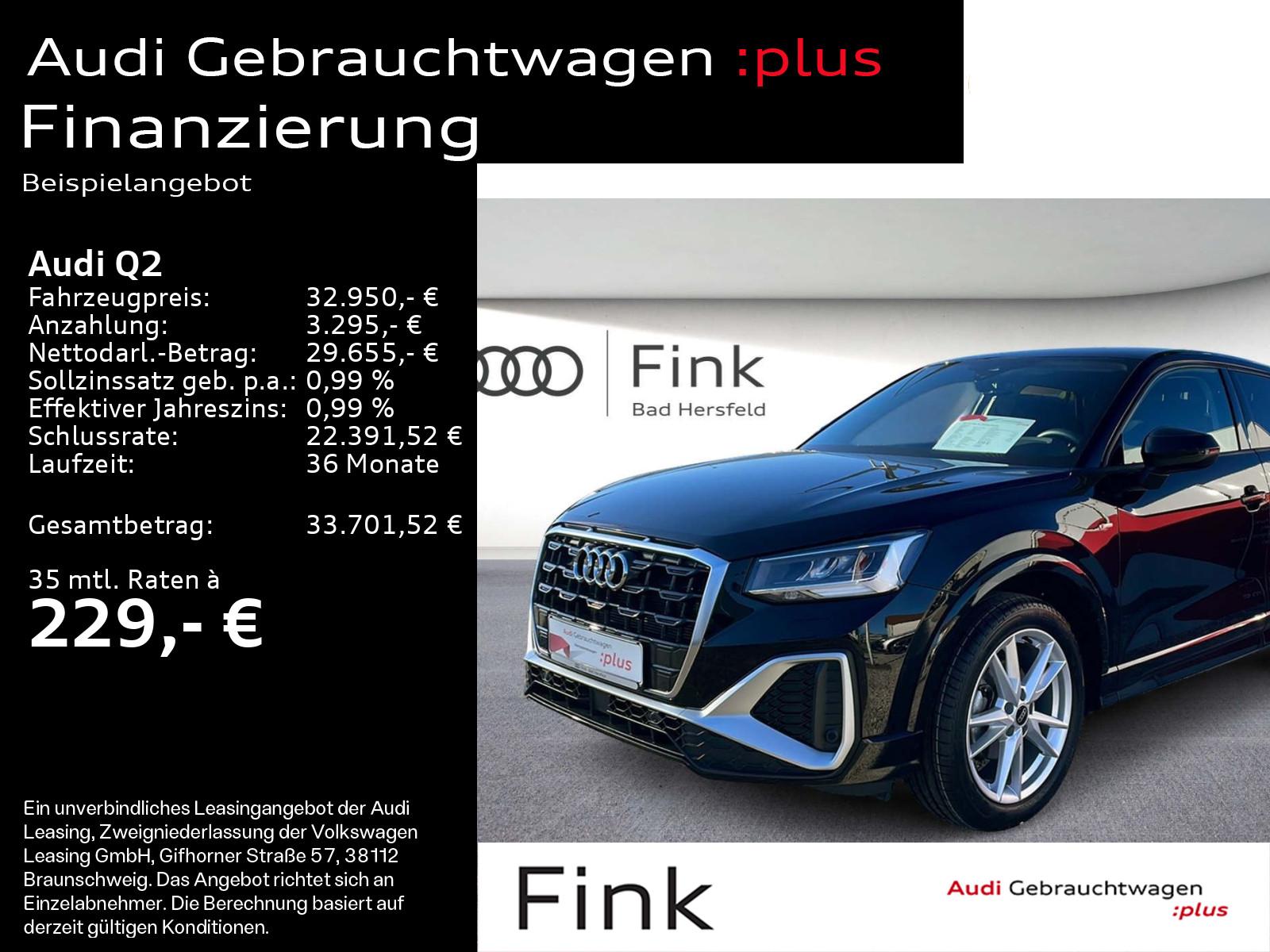 Audi Q2 S line 35 TFSI Kamera Navi