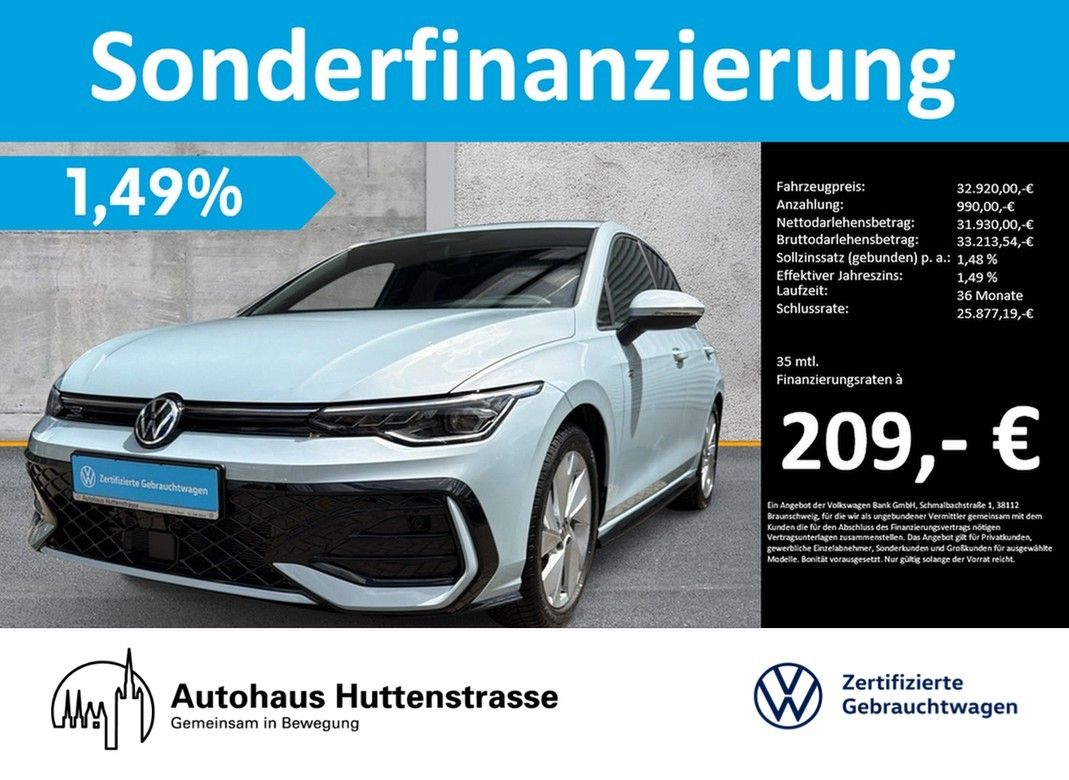 Volkswagen Golf VIII 1.5 eTSI DSG R-Line MATRIX STANDHZG Hu