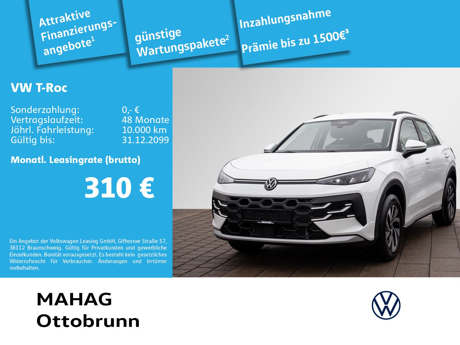 Volkswagen T-ROC 1.5 eTSI LIFE LED APP ACC R-KAM ACC 16" DS