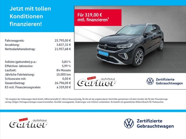 T-Cross STYLE 1.0 TSI DSG AHK REAR VIEW DWA PDC