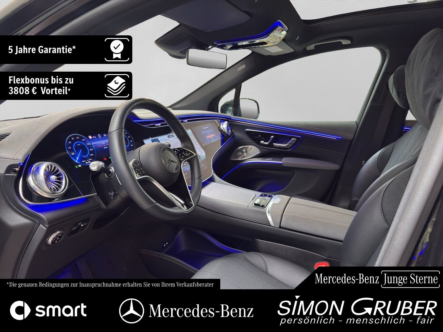 Fahrzeugabbildung Mercedes-Benz EQS 450 4M SUV Pano Hyper AHK Mod 2026 118kwh