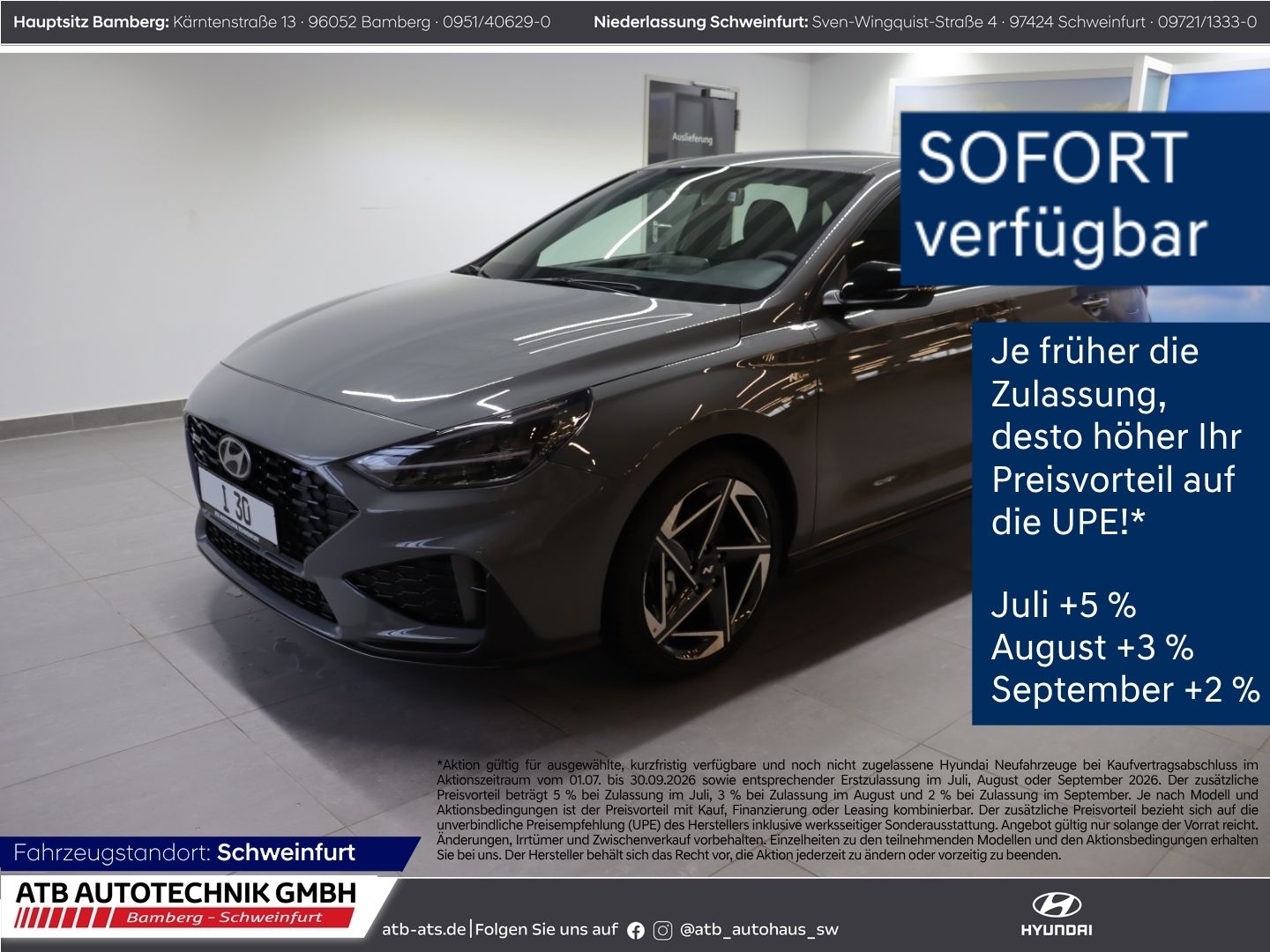 Fahrzeugabbildung Hyundai i30 N Line 5-Türer 1.5 T-GDI 150 PS 7-DCT