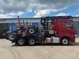 Volvo FH 540 6x4 Langholztransporter Kran + Anhänger - Stationärer Kran